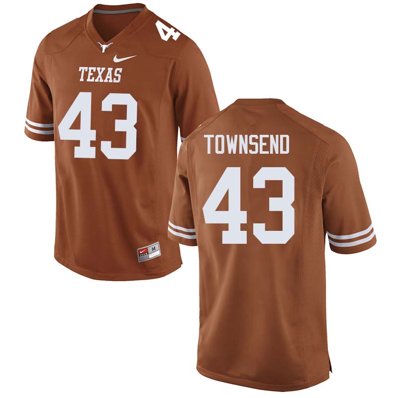 Men #43 Cameron Townsend Texas Longhorns College Football Jerseys Sale-Orange